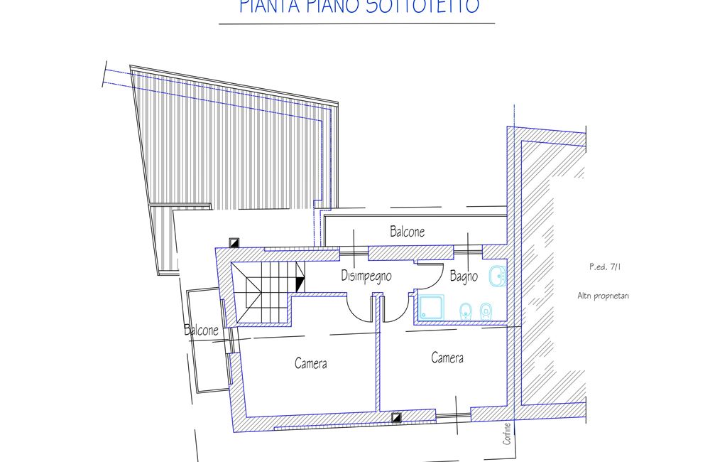 SOLUZIONE INDIPENDENTE A TIARNO DI SOTTO - Vendita Schiera di testa Ledro (fraz. Tiarno di Sotto)  Valle di Ledro