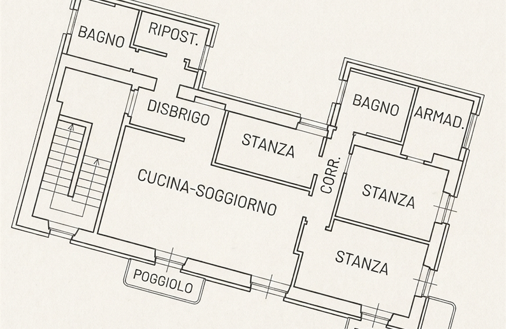 APPARTAMENTO QUADRILOCALE AD ARCO CON BALCONI, GARAGE E CANTINE - Vendita Appartamento quadrilocale Arco Lago di Garda