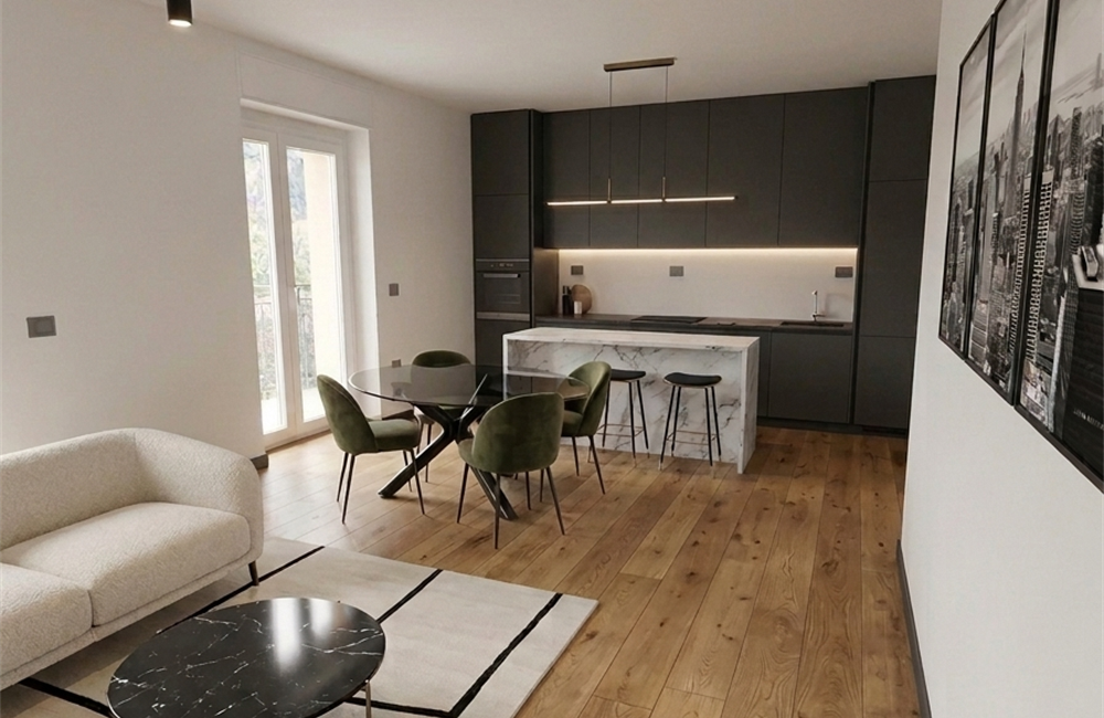 APPARTAMENTO QUADRILOCALE AD ARCO CON BALCONI, GARAGE E CANTINE